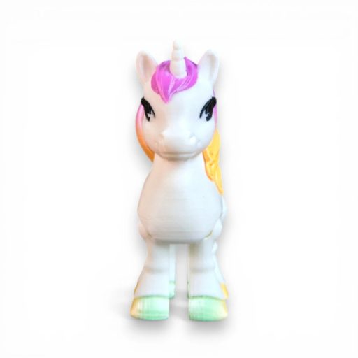 Szivárványos Varázs unikornis figura – színpompás mozgatható játszótárs