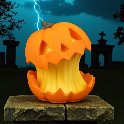 Világító Tök Lámpás – Asztali lámpa