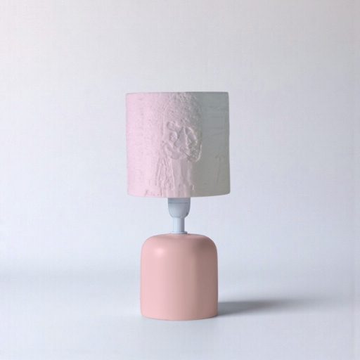 Személyre Szabott Fényképes 3D Lámpa - Egyedi Éjjeli Fény Saját Fotóval - Pink Henger - Daphni