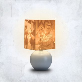 Aura fényképes lámpa - Hasáb szürke