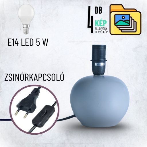 Aura fényképes lámpa - Hasáb szürke