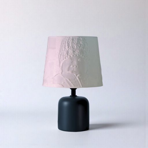 Személyre Szabott Fényképes 3D Lámpa - Egyedi Éjjeli Fény Saját Fotóval - Fekete Vintage - Daphni