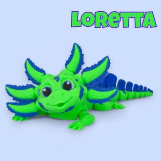 Loretti, a kíváncsi axolotl "L"