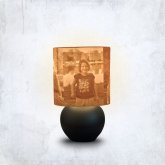 Aura fényképes lámpa - Henger nagy fekete