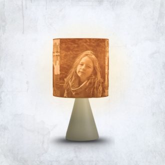 Nalani fényképes lámpa - Henger nagy Bézs