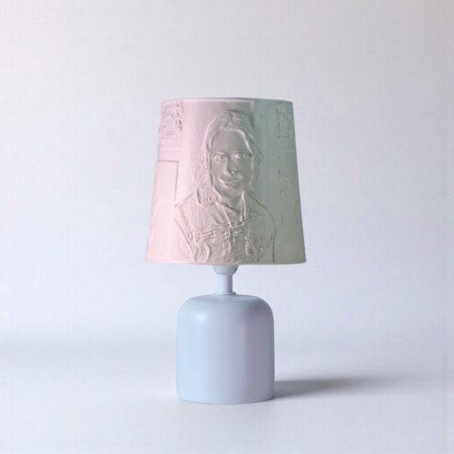 Személyre Szabott Fényképes 3D Lámpa - Egyedi Éjjeli Fény Saját Fotóval - Fehér Klasszikus - Daphni