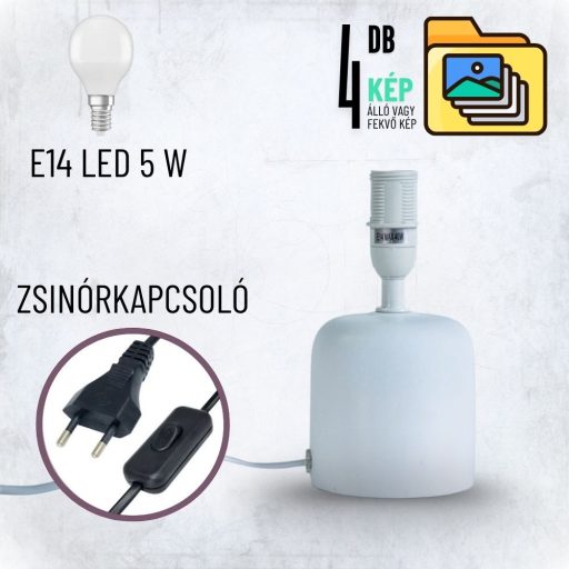 Személyre Szabott Fényképes 3D Lámpa - Egyedi Éjjeli Fény Saját Fotóval - Fehér Klasszikus - Daphni