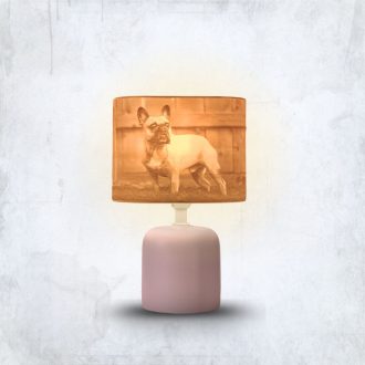   Személyre Szabott Fényképes 3D Lámpa - Egyedi Éjjeli Fény Saját Fotóval - Pink Panoráma - Daphni