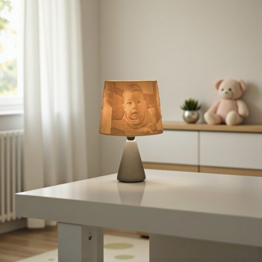 Nalani fényképes lámpa - Vintage Szürke