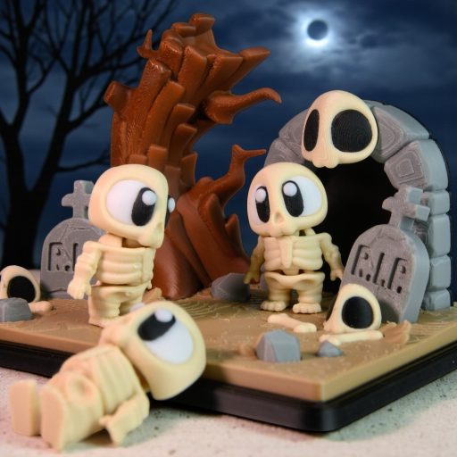 Csontváz és Kripta Jelenet