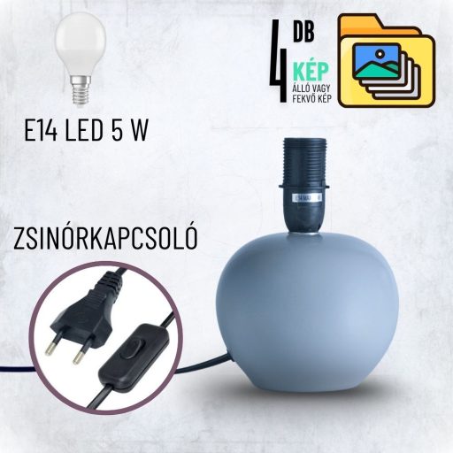 Aura fényképes lámpa - Henger szürke