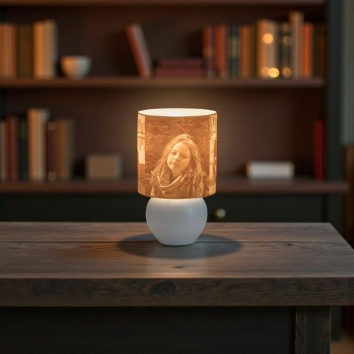 Aura fényképes lámpa - Henger nagy