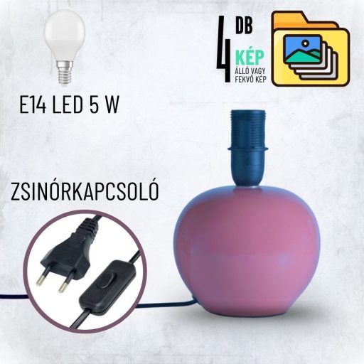 Aura fényképes lámpa - Henger Pink