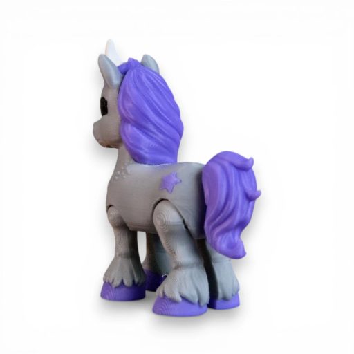 Éjszakai Csillagfény unikornis figura – holdfényes unikornis mozgatható végtagokkal