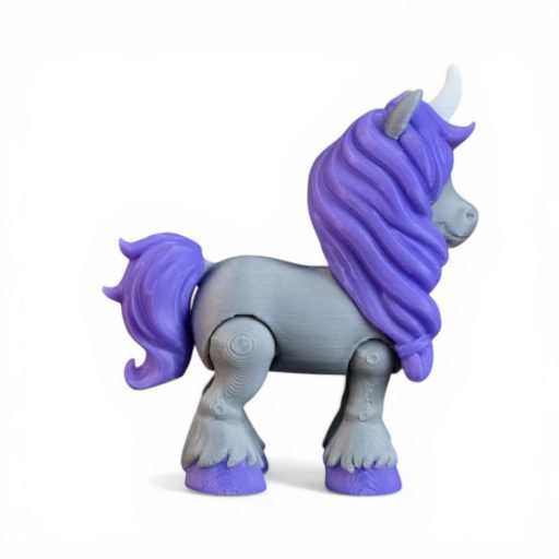 Éjszakai Csillagfény unikornis figura – holdfényes unikornis mozgatható végtagokkal