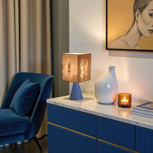 Nalani fényképes lámpa - Hasáb nagy