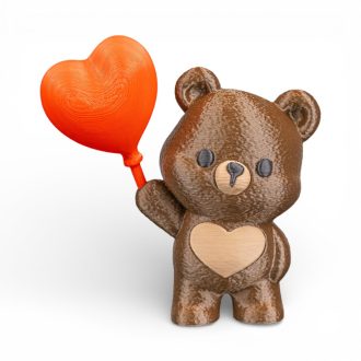 Szív Lufis Szeretet Maci Kulcstartó Egyedi Betűvel