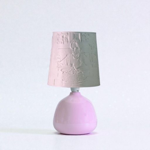 Személyre Szabott Fényképes 3D Lámpa - Egyedi Éjjeli Fény Saját Fotóval - Pink Klasszikus - Ellie