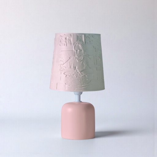 Személyre Szabott Fényképes 3D Lámpa - Egyedi Éjjeli Fény Saját Fotóval - Pink Klasszikus - Daphni