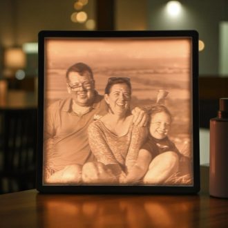 Emlékfény – Négyzetes litofán kép kerettel (1:1)