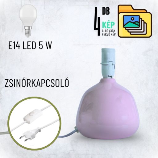 Személyre Szabott Fényképes 3D Lámpa - Egyedi Éjjeli Fény Saját Fotóval - Pink Vintage - Ellie