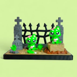 Zombicica és Temetői Jelenet