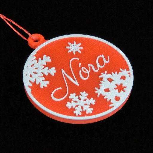 Auróra, Névre szóló karácsonyfadísz - Stílus 3