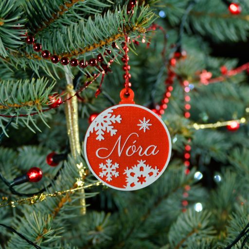 Auróra, Névre szóló karácsonyfadísz - Stílus 3