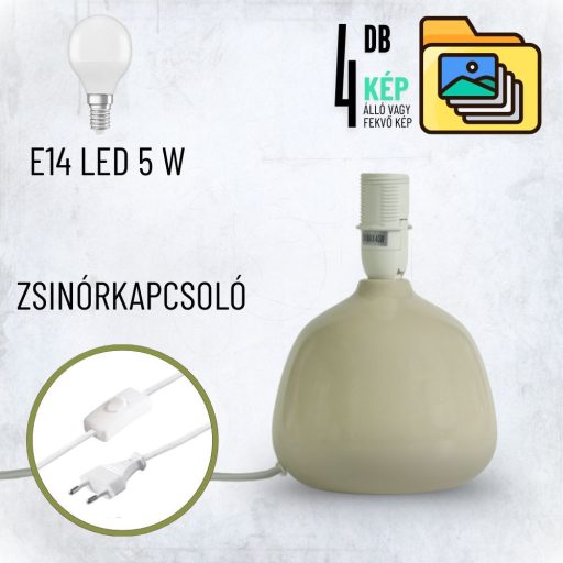 Személyre Szabott Fényképes 3D Lámpa - Egyedi Éjjeli Fény Saját Fotóval - Bézs Hasáb - Ellie