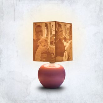 Aura fényképes lámpa - Hasáb Pink