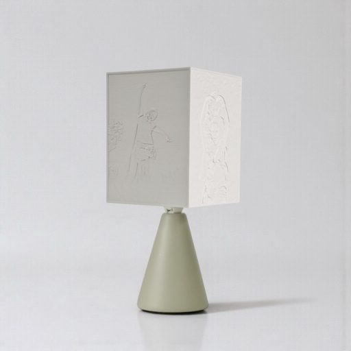 Nalani fényképes lámpa - Hasáb nagy Bézs