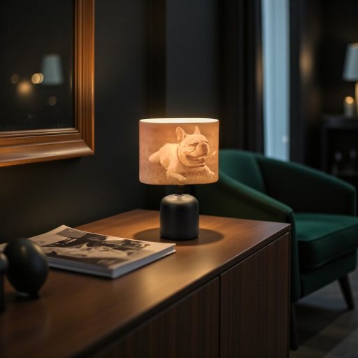 Személyre Szabott Fényképes 3D Lámpa - Egyedi Éjjeli Fény Saját Fotóval - Fekete Panoráma - Daphni