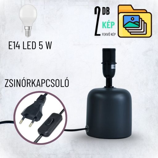 Személyre Szabott Fényképes 3D Lámpa - Egyedi Éjjeli Fény Saját Fotóval - Fekete Panoráma - Daphni