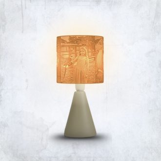 Nalani fényképes lámpa - Henger Bézs