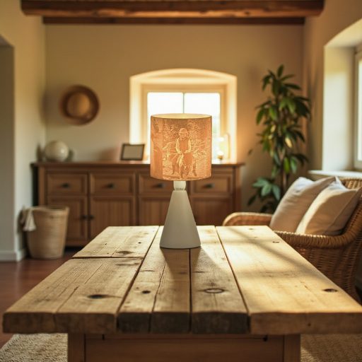 Nalani fényképes lámpa - Henger Bézs