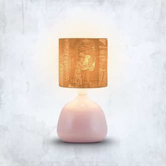   Személyre Szabott Fényképes 3D Lámpa - Egyedi Éjjeli Fény Saját Fotóval - Pink Henger - Ellie