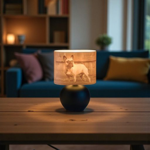 Aura fényképes lámpa - Panoráma fekete