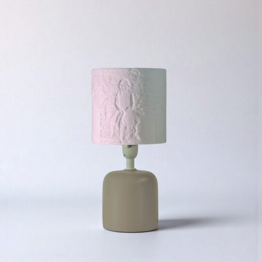 Személyre Szabott Fényképes 3D Lámpa - Egyedi Éjjeli Fény Saját Fotóval - Bézs Henger - Daphni