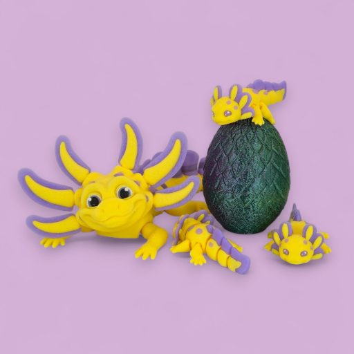 Lilla, a játékos kishaver axolotl "M"