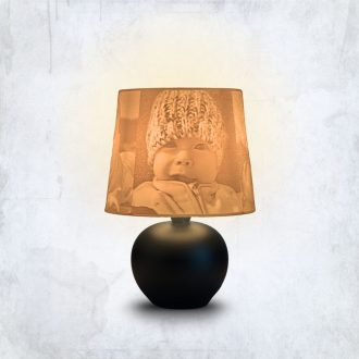 Aura fényképes lámpa - Vintage fekete