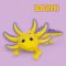Barni, a mosolygós axolotl "L"