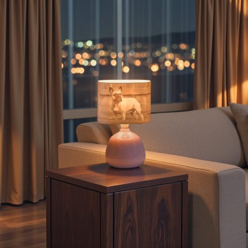 Személyre Szabott Fényképes 3D Lámpa - Egyedi Éjjeli Fény Saját Fotóval - Pink Panoráma - Ellie