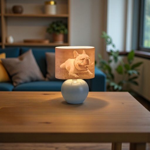 Aura fényképes lámpa - Panoráma szürke