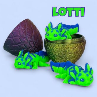 Lotti, a kíváncsi axolotl "M"