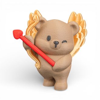 Ámor Nyila Szerelmes Maci Kulcstartó Saját Betűvel