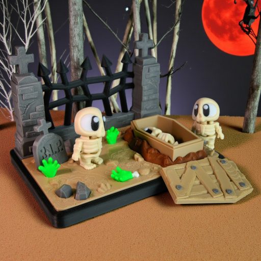 Csontváz és Temetői Jelenet