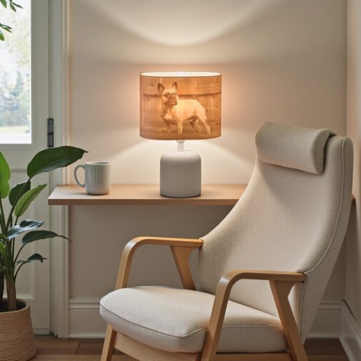 Személyre Szabott Fényképes 3D Lámpa - Egyedi Éjjeli Fény Saját Fotóval - Fehér Panoráma - Daphni