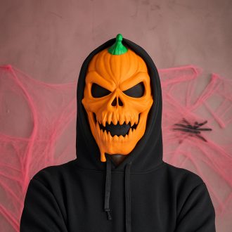 Tökfej Maszk - Halloween Jelmez Kiegészítő