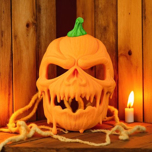 Tökfej Maszk - Halloween Jelmez Kiegészítő