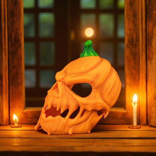 Tökfej Maszk - Halloween Jelmez Kiegészítő